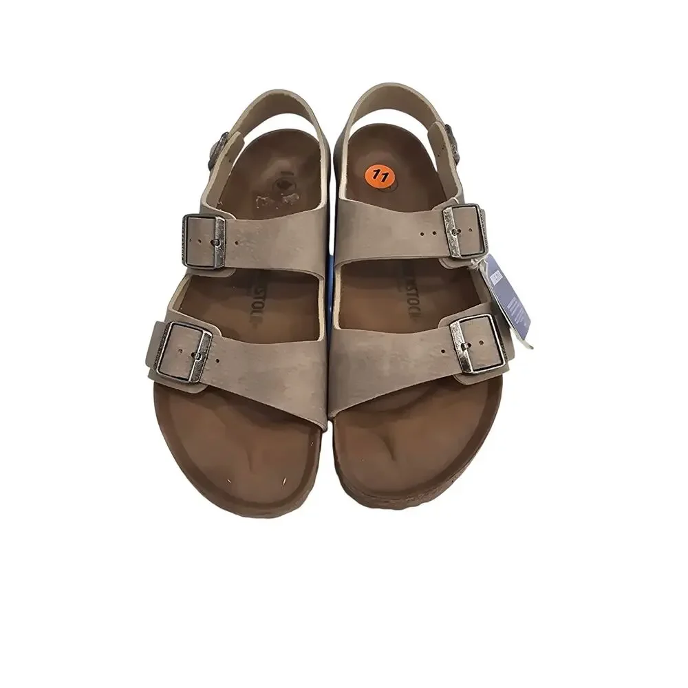 Birkenstock Arizona Taupe Sandals Mens Size 11 Soft Footbed Comfort Slides